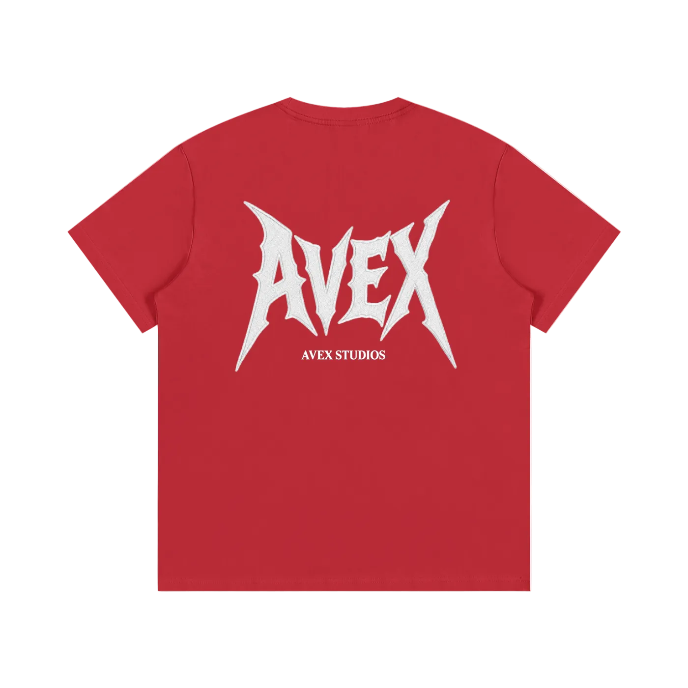 avex studios blue/red t-shirt
