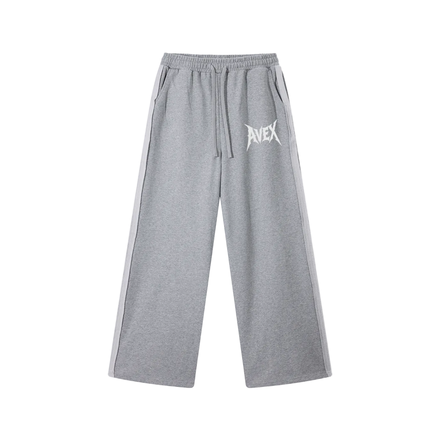 avex wide leg sweatpants grey/black