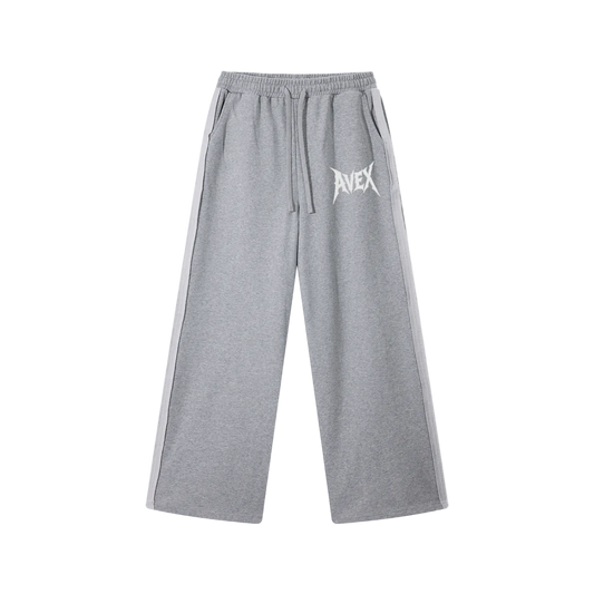 avex wide leg sweatpants grey/black
