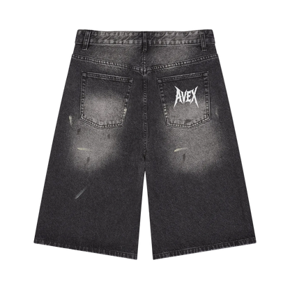 {PRE ORDERS} Vintage Wash Wide Leg Denim Shorts