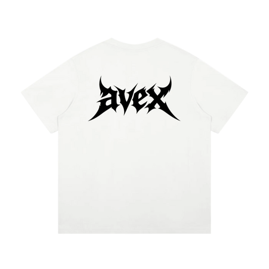 heavyweight avex tee shirt -white