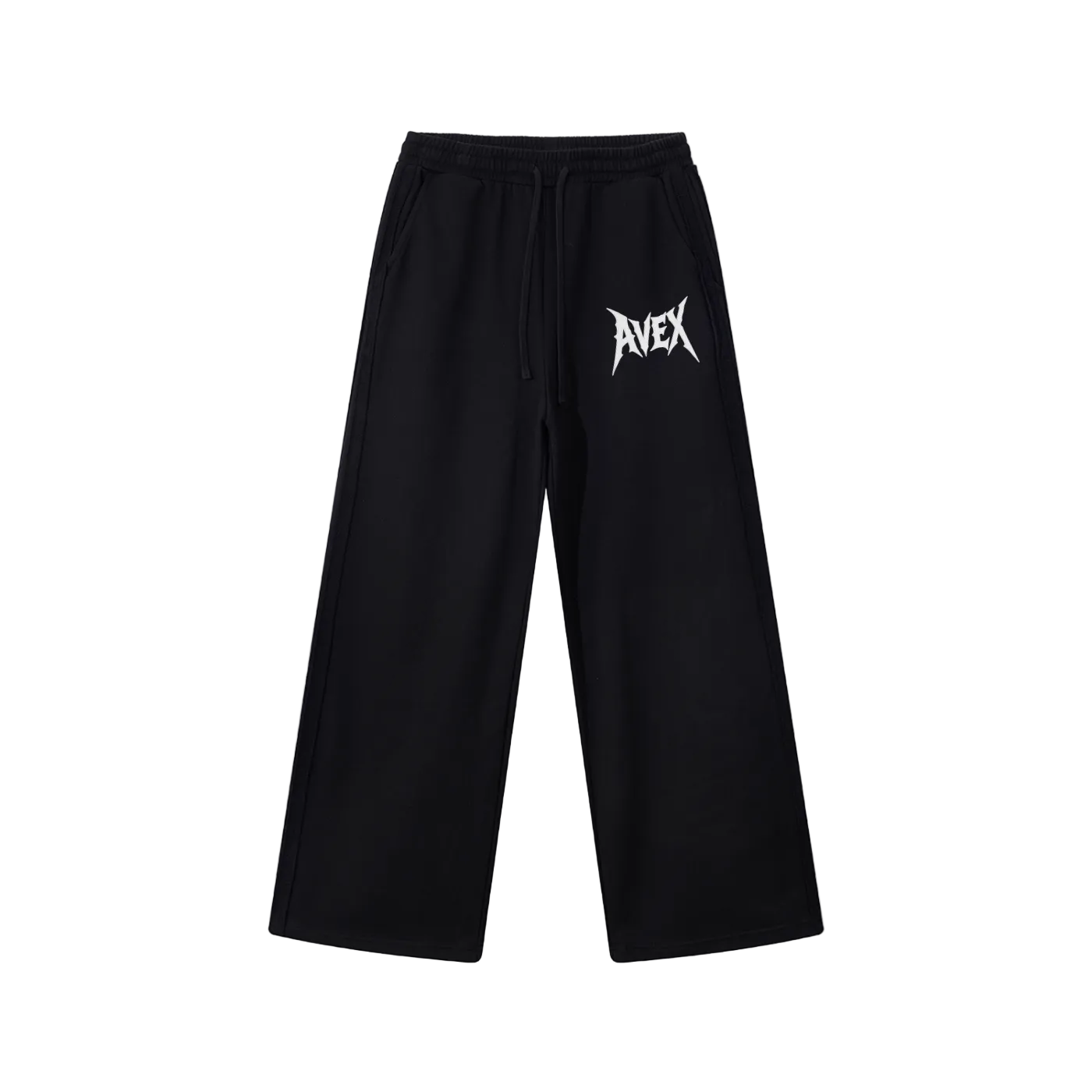 avex wide leg sweatpants grey/black