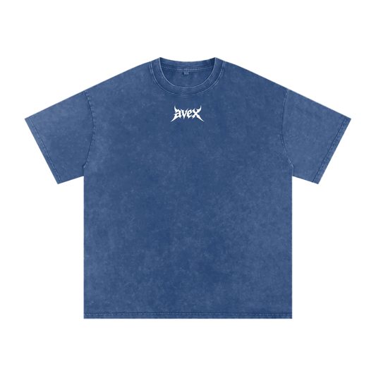 avex Snow Washed Oversized Cotton T-Shirt
