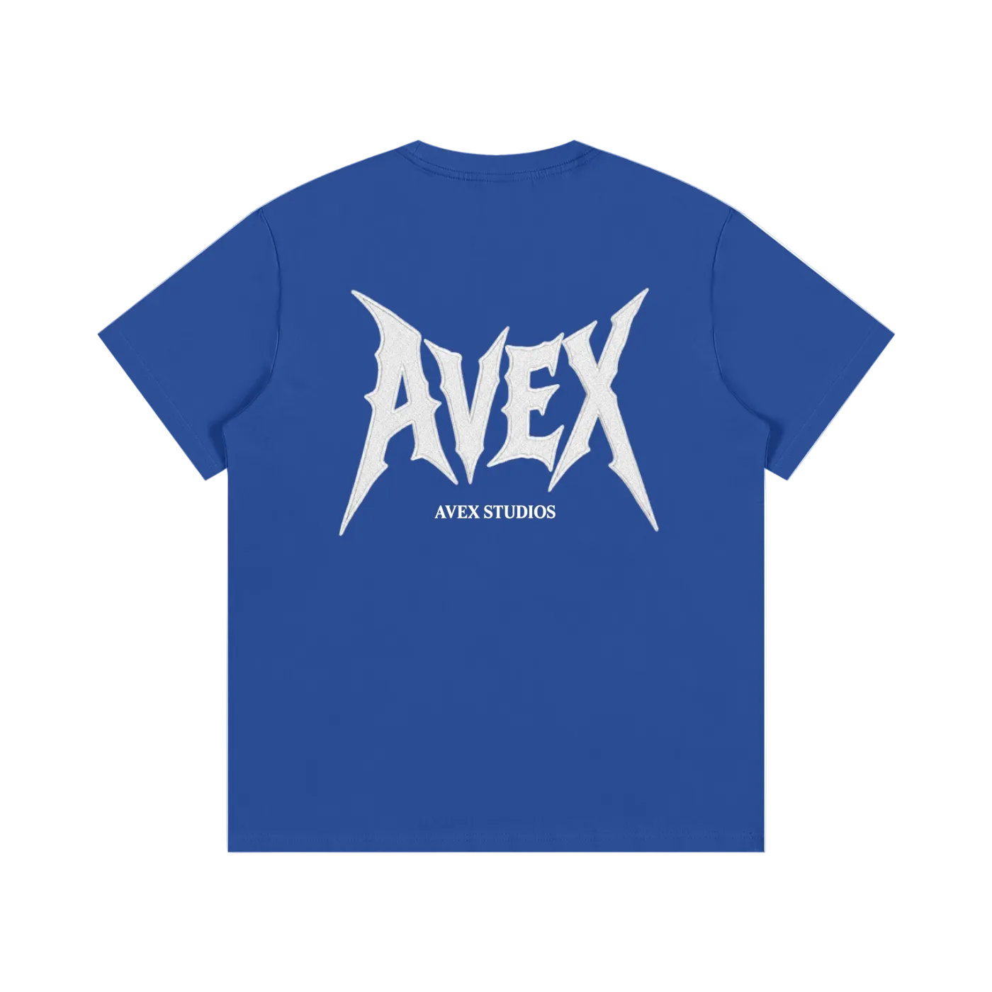 avex studios blue/red t-shirt