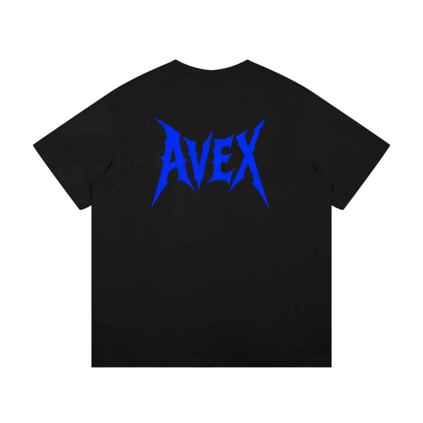 Heavyweight v2 blue lettering black/white