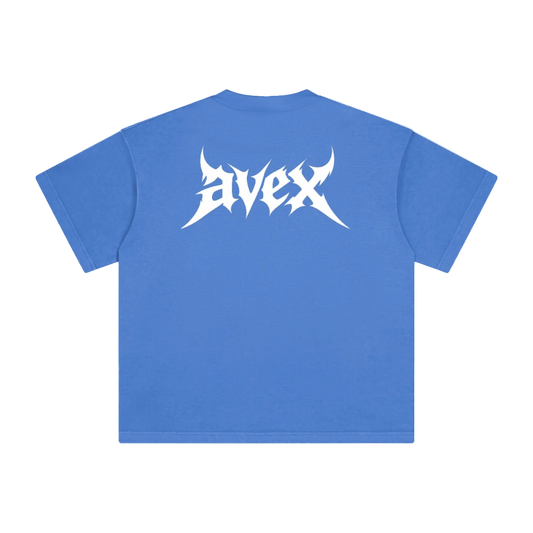 avex blue/pink/grey Heavyweight Vintage Washed T-Shirt