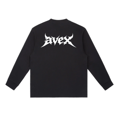 avex black Long-Sleeve T-Shirt
