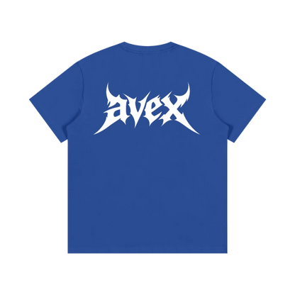 avex original blue/red t-shirt