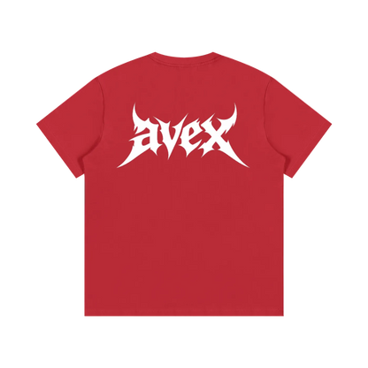 avex original blue/red t-shirt
