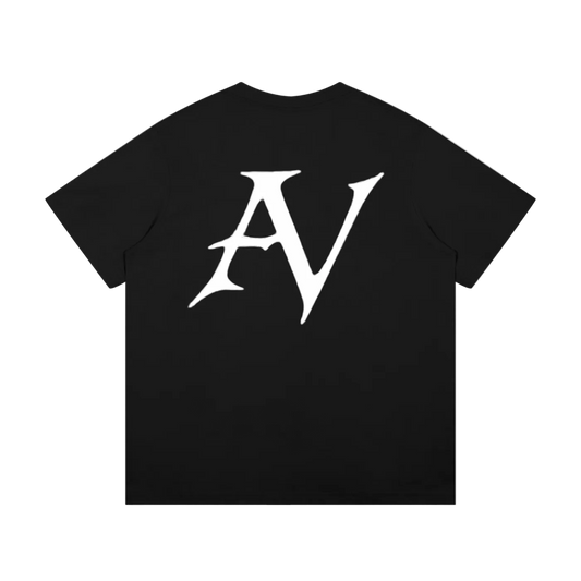 heavyweight AV tee shirt -black